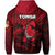 Custom Tonga Rugby Zip Hoodie Dab Trend Creative - Polynesian Pride