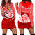 Tonga Rugby Mate Ma'a Tonga Tapa Pattern Hoodie Dress - LT2 RED - Polynesian Pride