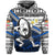 Custom Fiji Rugby Hoodie Tapa Cloth Dab Trend Style Unisex Blue - Polynesian Pride