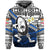 Fiji Rugby Hoodie Tapa Cloth Dab Trend Style Unisex Blue - Polynesian Pride