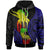 Polynesian Zip up Hoodie Polynesian Octopus Number Style Five Unisex Black - Polynesian Pride