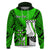 Custom Polynesian Valentine Couple Hoodie Queen and King Heart Green Version LT9 - Polynesian Pride