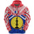 New Caledonia Rugby Zip Hoodie Polynesian Unisex Red - Polynesian Pride