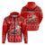 Tonga Christmas Kilisimasi Fiefia Santas Polynesia Hoodie LT2 Zip Hoodie RED - Polynesian Pride