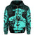 Hawaii Hook Polynesian Turquoise Maui Hoodie (Zip) - Polynesian Pride