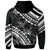 CNMI Zip Hoodie Palm Leaf Texture Black - Polynesian Pride