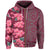 Hawaii Hibiscus Polynesian Hawaiian Hoodie Zip Curtis Style Pink - Polynesian Pride