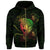 Hawaii Warrior Hibiscus Polynesian Hoodie Zip Flo Style - Polynesian Pride