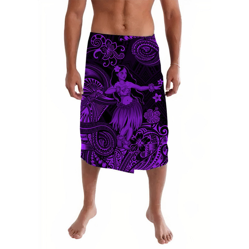 Hawaii Hula Girl Polynesian Lavalava Unique Style Purple LT8 Purple - Polynesian Pride