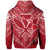 Hawaiian Kanaka Map Football Jersey Hoodie Red and White Roger Style - Polynesian Pride