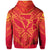 Hawaiian Kanaka Map Football Jersey Hoodie Red and Yellow Roger Style - Polynesian Pride