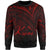 Kosrae State Sweatshirt - Cross Style Red Color Unisex Black - Polynesian Pride