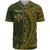 Kosrae Baseball Shirt - Green Wings Style Unisex Gold - Polynesian Pride