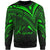 Kosrae State Sweatshirt - Cross Style Green Color Unisex Black - Polynesian Pride