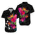 Kosrae Polynesian Hibiscus Tribal Matching Dress and Hawaiian Shirt LT12 - Polynesian Pride