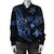 Kanaka Map Hibiscus Plumeria Turtle Art Blue Polynesian Bomber Jacket - AH - Polynesian Pride