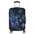 Kanaka Map Hibiscus Plumeria Turtle Art Blue Polynesian Luggage Covers - AH Black - Polynesian Pride