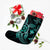 Kanaka Map Hibiscus Plumeria Turtle Art Turquoise Polynesian Christmas Stocking - AH - Polynesian Pride