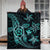 Kanaka Map Hibiscus Plumeria Turtle Art Turquoise Polynesian Premium Quilts - AH - Polynesian Pride