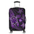 Kanaka Map Hibiscus Plumeria Turtle Art Violet Polynesian Luggage Covers - AH Black - Polynesian Pride