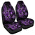 Kanaka Map Hibiscus Plumeria Turtle Art Violet Polynesian Car Seat Covers - AH Universal Fit Black - Polynesian Pride