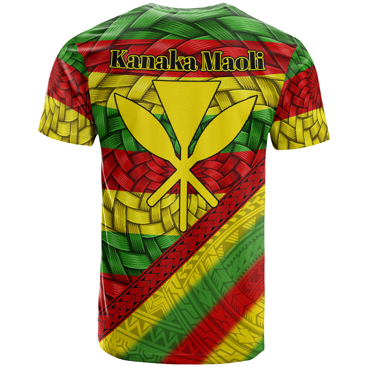 Hawaii Custom T Shirt Kanaka Maoli With Bamboo Patterns LT10 - Polynesian Pride