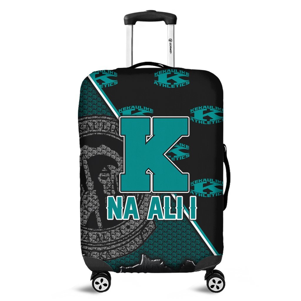 Hawaii Luggage Cover - King Kekaulike High Luggage Cover - AH Green - Polynesian Pride