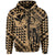 Hawaii Hoodie King Kakau Kanaka Gold - Polynesian Pride