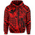 Hawaii Hoodie King Kakau Kanaka Red - Polynesian Pride