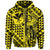 Hawaii Hoodie (Zip) King Kakau Kanaka Yellow - Polynesian Pride