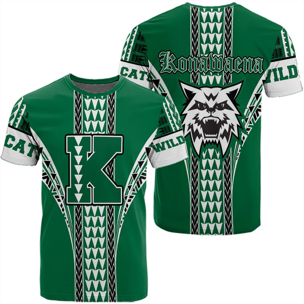 Hawaii Konawaena High T Shirt Unisex Green - Polynesian Pride