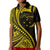 Kosrae Polo Shirt Federated States of Micronesia Gold Wave Style LT9 Kid Gold - Polynesian Pride