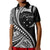 Custom Kosrae Polo Shirt Federated States of Micronesia Black Wave Style LT9 Kid Black - Polynesian Pride