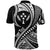 Custom Kosrae Polo Shirt Federated States of Micronesia Black Wave Style LT9 - Polynesian Pride