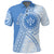 Custom FSM Kosrae Micronesian Pattern Polo Shirt Proud Islander LT7 Unisex Cerulean - Polynesian Pride