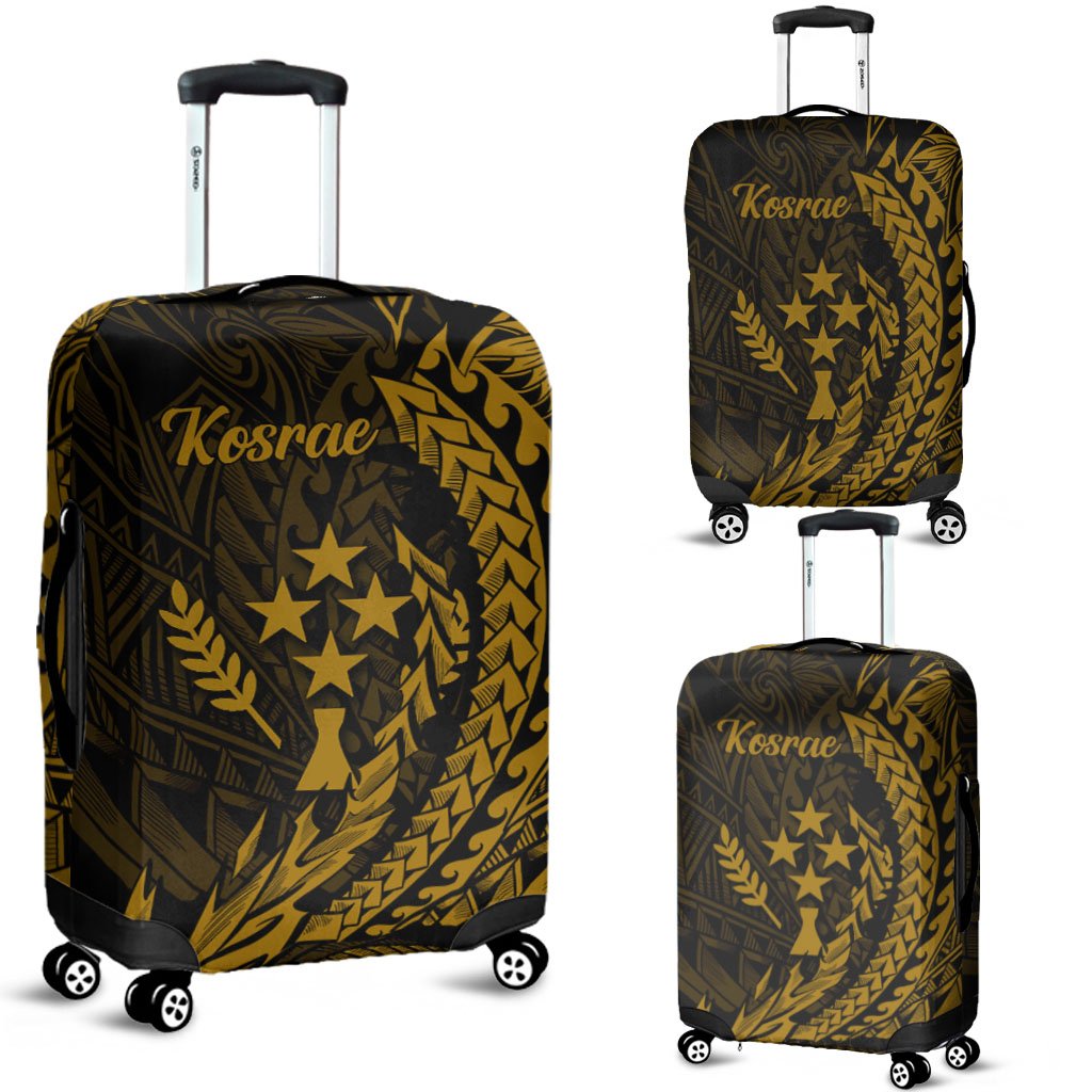 Kosrae Luggage Covers - Wings Style Black - Polynesian Pride