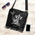 Kosrae State Boho Handbag - Fish With Plumeria Flowers Style One Size Boho Handbag Black - Polynesian Pride