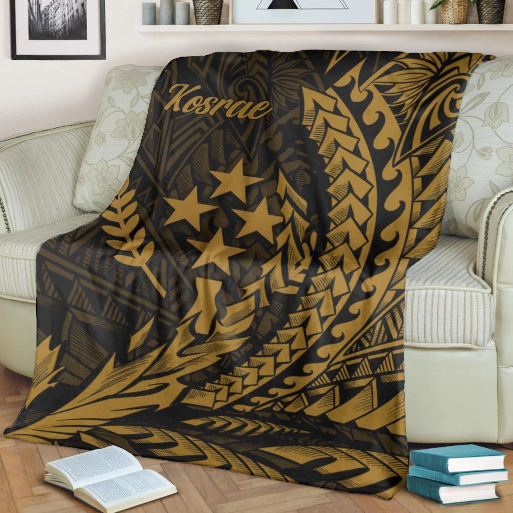 Kosrae Premium Blanket - Wings style White - Polynesian Pride