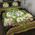 Kosrae Quilt Bed Set - Polynesian Gold Patterns Collection Black - Polynesian Pride