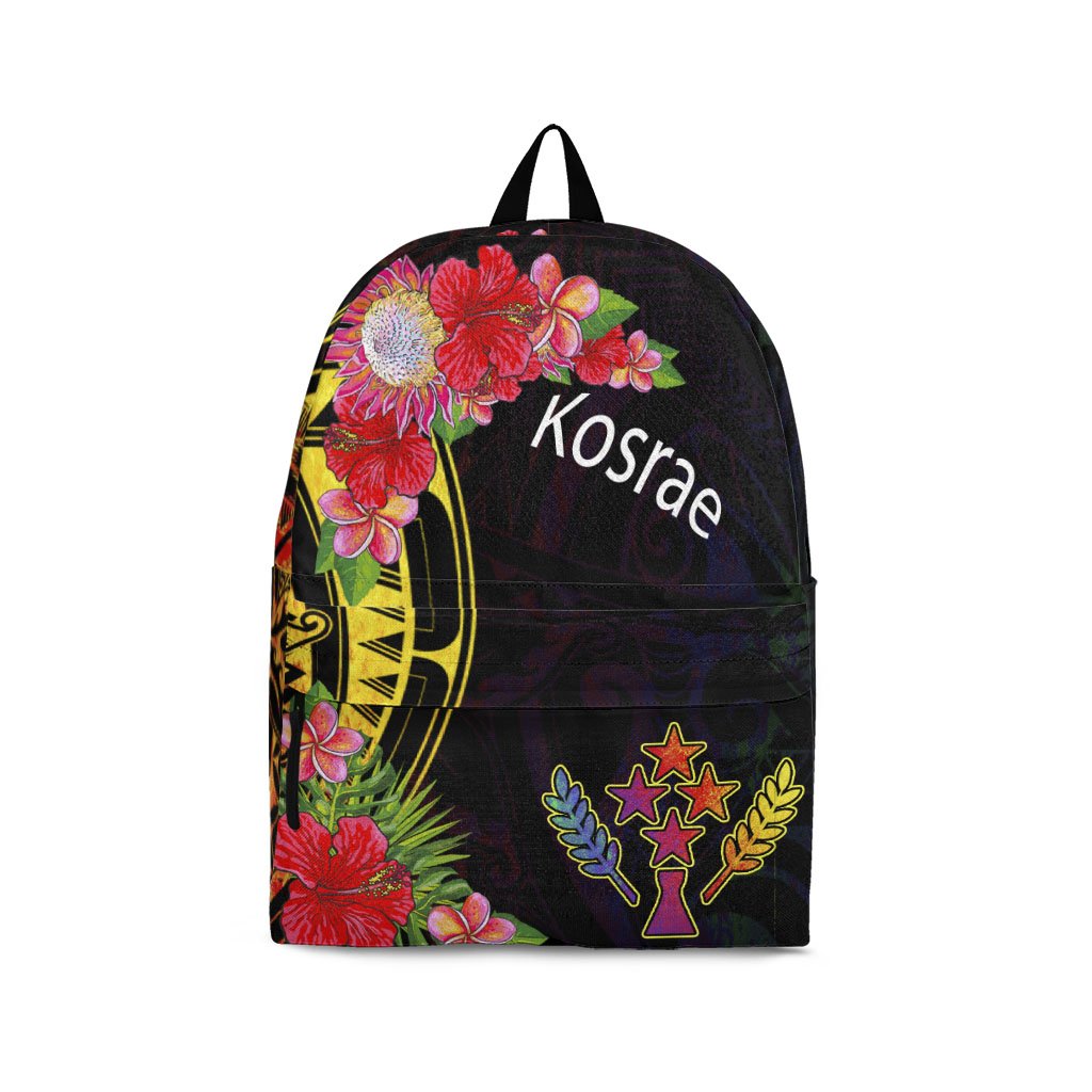 Kosrae State Backpack - Tropical Hippie Style Black - Polynesian Pride