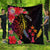 Kosrae State Premium Quilt - Tropical Hippie Style Black - Polynesian Pride