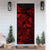 Kosrae Door Cover Turtle Hibiscus Red - Polynesian Pride