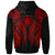 Kosrae Zip up Hoodie Polynesian Lion Head Red Style - Polynesian Pride