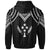 Kosrae Zip up Hoodie Polynesian Armor Style Black - Polynesian Pride