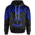 Kosrae Hoodie Polynesian Armor Style Blue Unisex Blue - Polynesian Pride