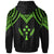 Kosrae Zip up Hoodie Polynesian Armor Style Green - Polynesian Pride