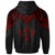 Kosrae Zip up Hoodie Polynesian Armor Style Red - Polynesian Pride