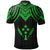 Kosrae Polo Shirt Polynesian Armor Style Green - Polynesian Pride