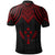 Kosrae Custom Polo Shirt Polynesian Armor Style Red - Polynesian Pride