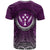 Kosrae T Shirt Circle Pattern Purple - Polynesian Pride